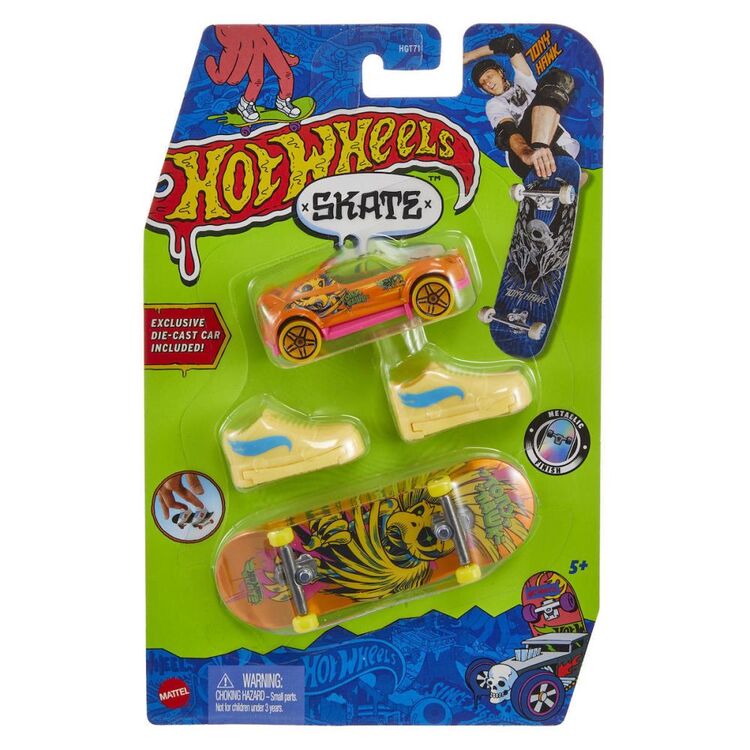 Product Mattel Hot Wheels: Skate - Hi Beam  Shrieking Havoc Tony Hawk Fingerboard Set (HNG59) image