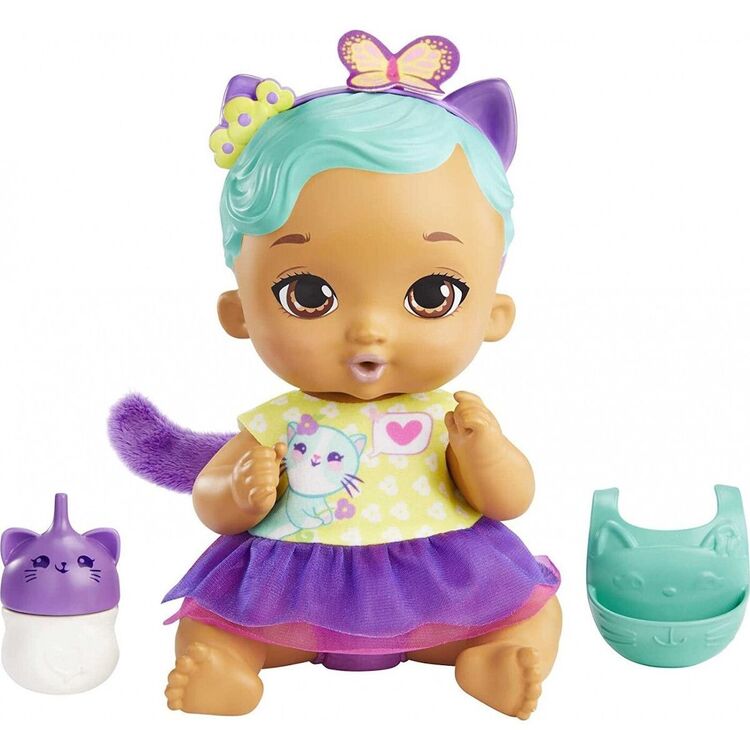 Product Mattel My Garden Baby - Feed And Change Kitten Doll (Light Blue Hair) (HHL22) image