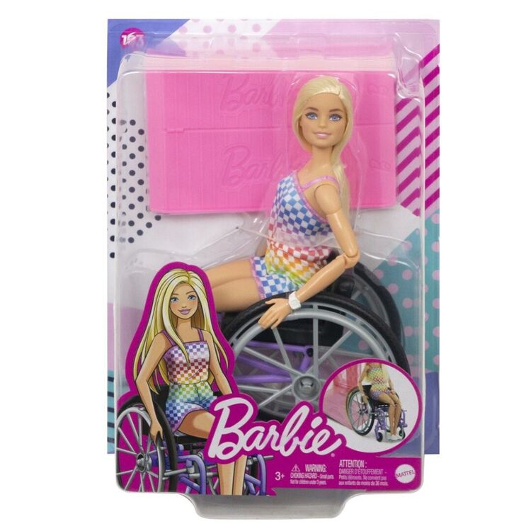 Product Mattel Barbie: Fashionistas - Blonde Doll with Disability Train (HJT13) image