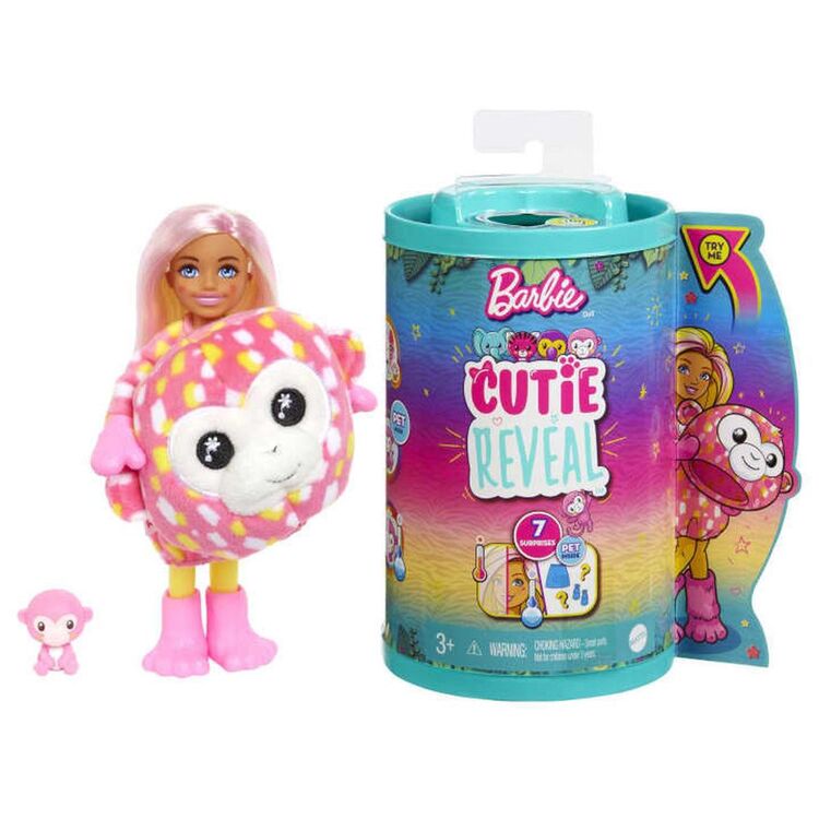 Product Mattel Barbie Chelsea Cutie Reveal: Jungle Series - Monkey Doll (HKR14) image