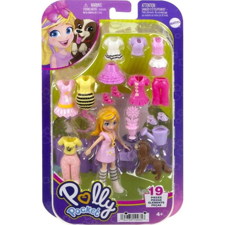 Product Mattel Polly Pocket: Medium Pack - Flowers Doll with Pet (HKV89) image