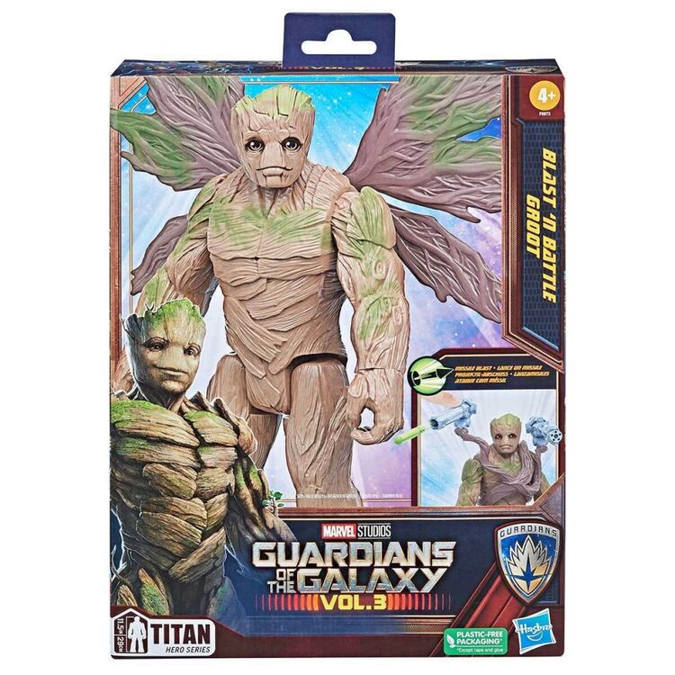 Product Hasbro Marvel Guardians of The Galaxy Vol.3: Blast N Battle Groot Titan Hero Deluxe Action Figure (F6873) image