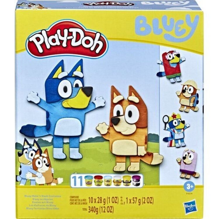 Product Hasbro Play-Doh: Bluey Make n Mash Costumes Playset (F4374) image