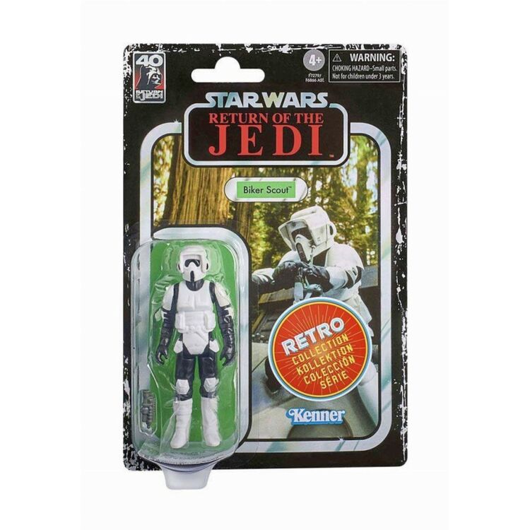 Product Hasbro Fans - Disney Star Wars: Return of the Jedi Retro Collection - Biker Scout Action Figure (10cm) (F7279) image