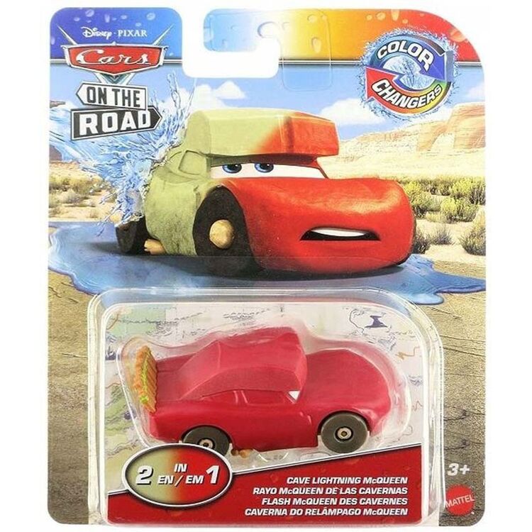 Product Mattel Disney Cars On the Road: Color Changers - Cave Lightning McQueen Vehicle (HMD67) image