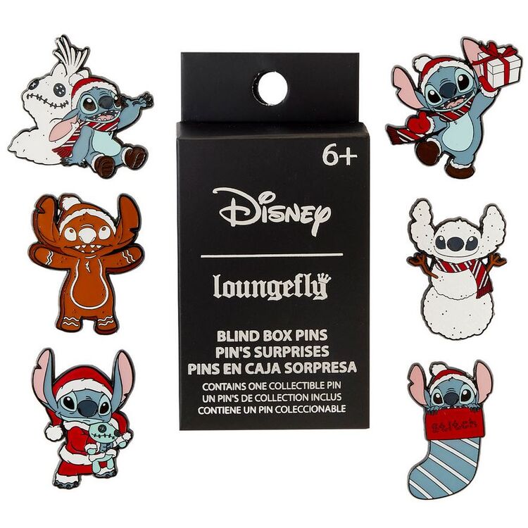 Product Καρφίτσα Loungefly  Disney: Lilo & Stitch Holiday Mystery Box Pin Set (Τυχαία Επιλογή) image