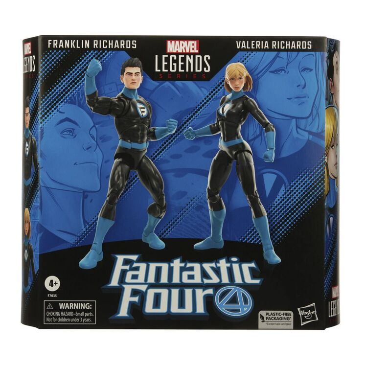 Product Hasbro Fans Marvel Legends Series: Fantastic Four - Franklin Richards and Valeria Richards Action Figures (2-Pack) (15cm) (F7035) image