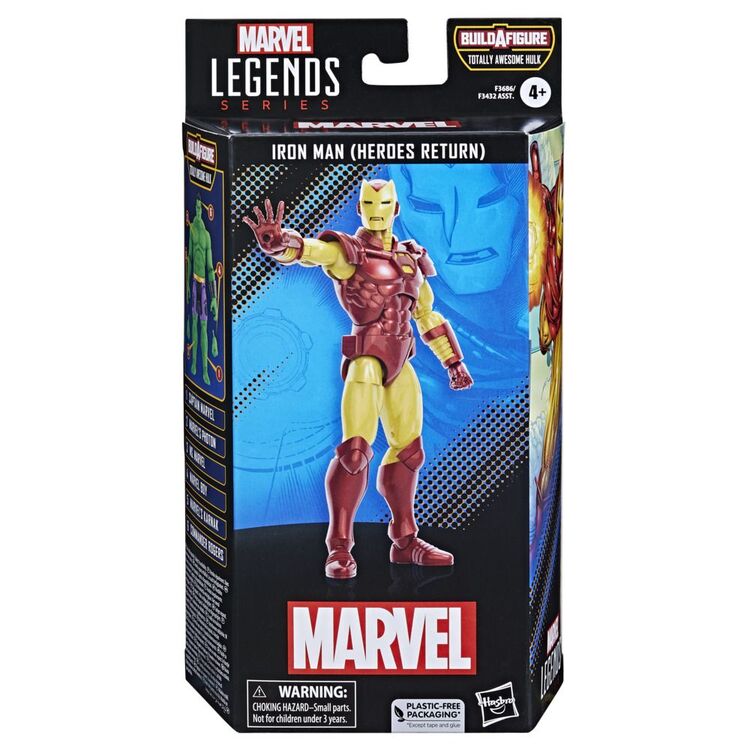 Product Hasbro Marvel Legends Series Build a Figure Totally Awesome Hulk: Iron Man (Heroes Return) Action Figure (15cm) (Excl.) (F3686) image