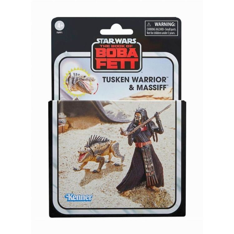 Product Hasbro Fans Disney Star Wars The Book of Boba Fett: The Vintage Collection - Tusken Warrior  Massiff Action Figures (10cm) (F6991) image