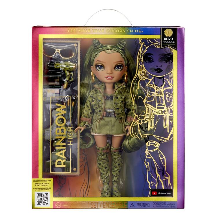 Product MGA Rainbow High: Olivia Woods (Camo Green) Doll (583141EUC) image