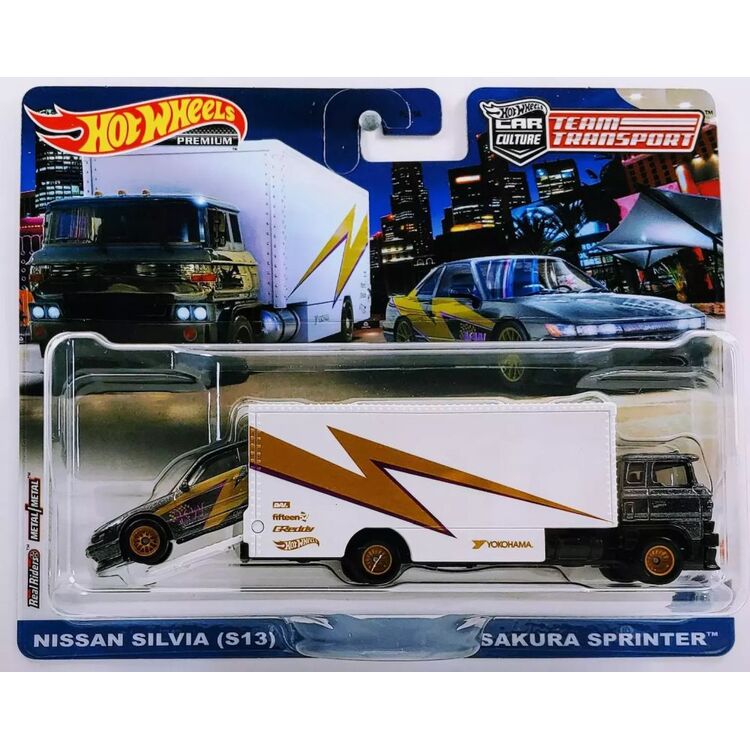 Product Mattel Hot Wheels: Premium Car Culture Team Transport - Nissan Silvia (S13)  Sakura Sprinter (HKF41) image