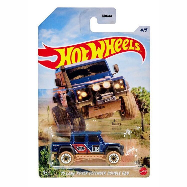 Product Mattel Hot Wheels: Baja Cars 4X4 - 15 Land Rover Defender Double Cab (HLK19) image