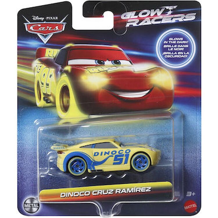 Product Mattel Disney Cars: Glow Racers - Dinoco Cruz Ramirez Vehicle (HPG81) image