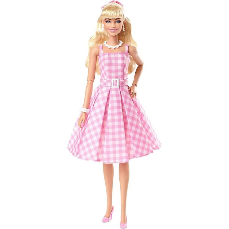 Product Mattel Barbie: The Movie - Collectible Doll Margot Robbie as Barbie in Pink Gingham Dress (HPJ96) image