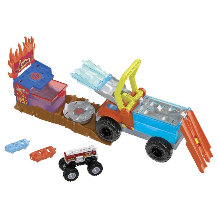 Product Mattel Hot Wheels: Monster Trucks Arena Smashers Color Shifters - 5-Alarm Rescue (HPN73) image