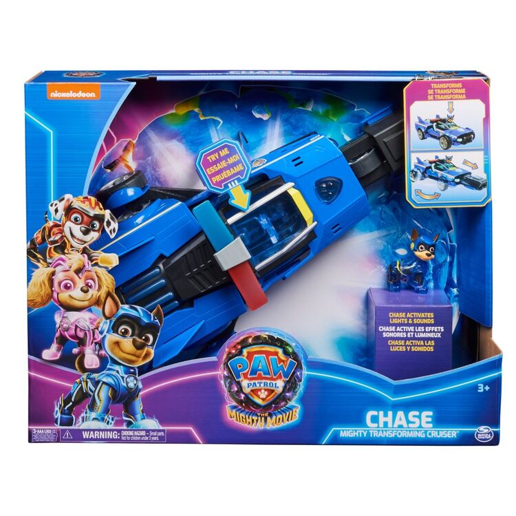 Product Spin Master Paw Patrol: The Mighty Movie - Chase Mighty Transforming Cruiser (6067497) image