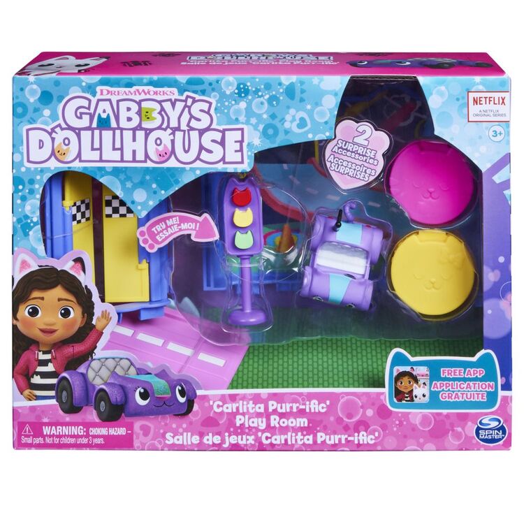 Product Spin Master Gabbys Dollhouse: Carlita Purr-ific Play Room Deluxe Room Set (6064149) image