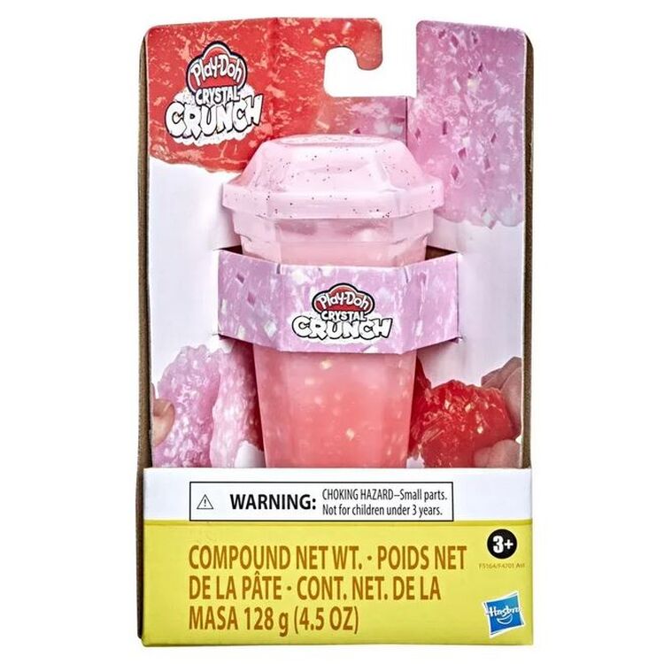 Product Hasbro Play-Doh: Crystal Crunch - Red Light Pink Single Can (F5164) image