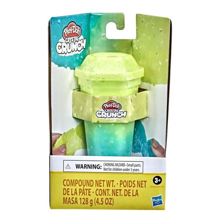 Product Hasbro Play-Doh: Crystal Crunch - Teal Yellow Single Can (F5165) image