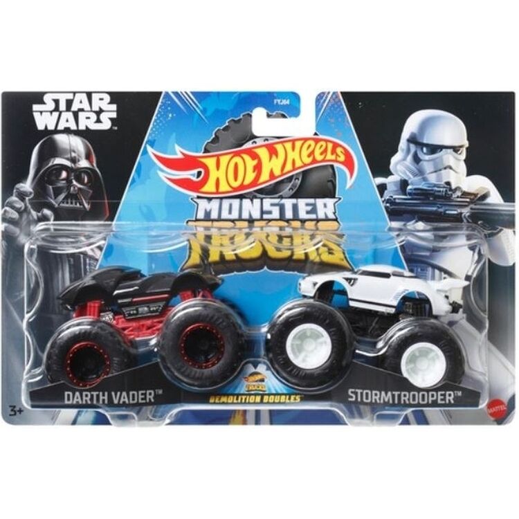 Product Mattel Hot Wheels Monster Trucks: Demolition Doubles Star Wars - Darth Vader VS Stromtrooper (HLT59) image