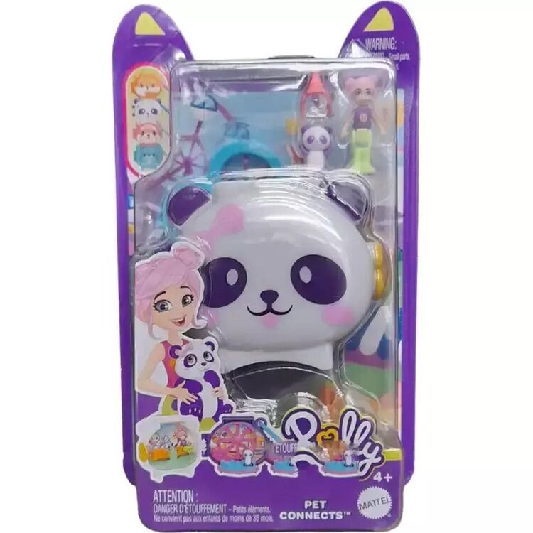 Product Mattel Polly Pocket Mini: Pet Connects - Panda Compact Playset (HRD38) image