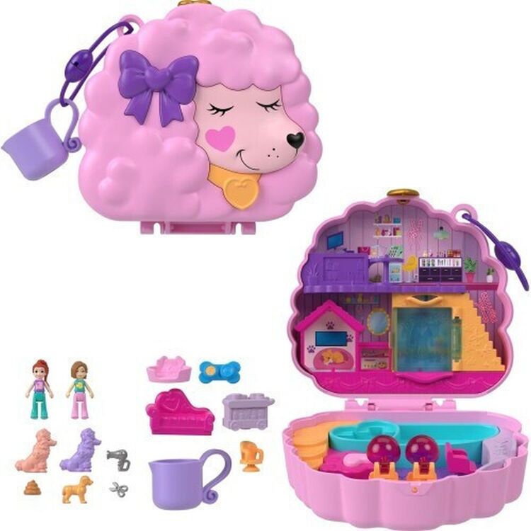 Product Mattel Polly Pocket: Groom  Glam Poodle Compact  (HKV35) image