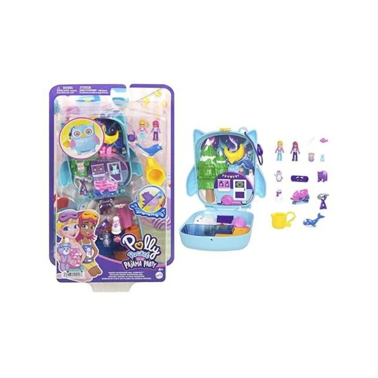 Product Mattel Polly Pocket: Pajama Party - Snowy Sleepover OWL Compact (HKV37) image