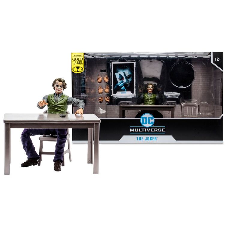Product McFarlane DC Multiverse: Gold Label Collection - The Dark Knight - The Joker Interrogation Room Playset (18cm) image