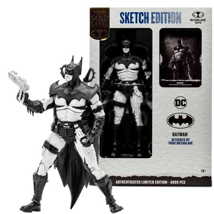 Product McFarlane DC Multiverse: Gold Label Collection - Batman by Todd (Sketch Edition) Action Figure (18cm) image