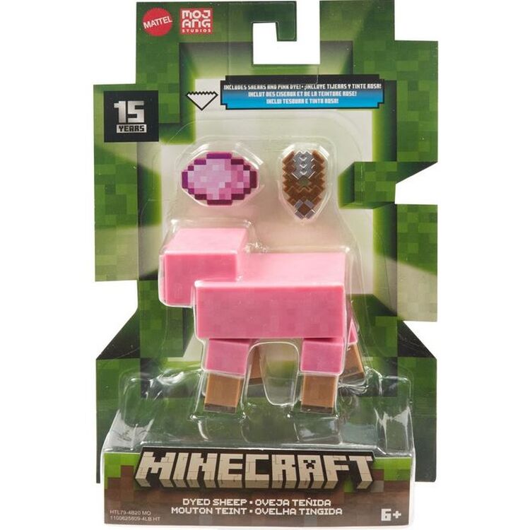 Product Mattel Minecraft: 15th Anniversary - Dyed Sheep Action Figure (HTL79) image