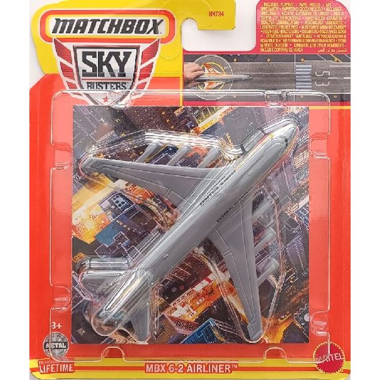 Product Mattel Matchbox Sky Busters - MBX 6-2 Airliner (HVM39) image