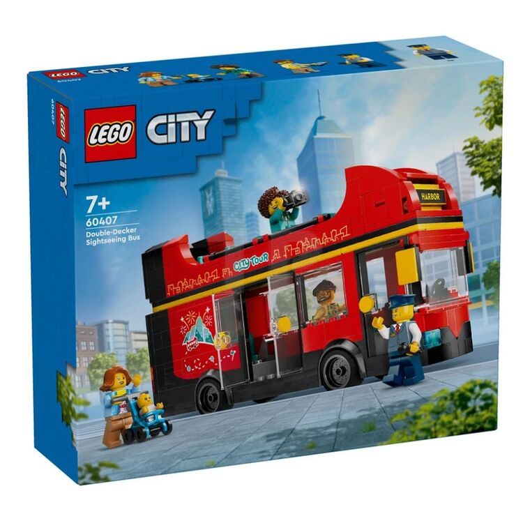 Product LEGO® City Great Vehicles: Red Double-Decker Sightseeing Bus (60407) image