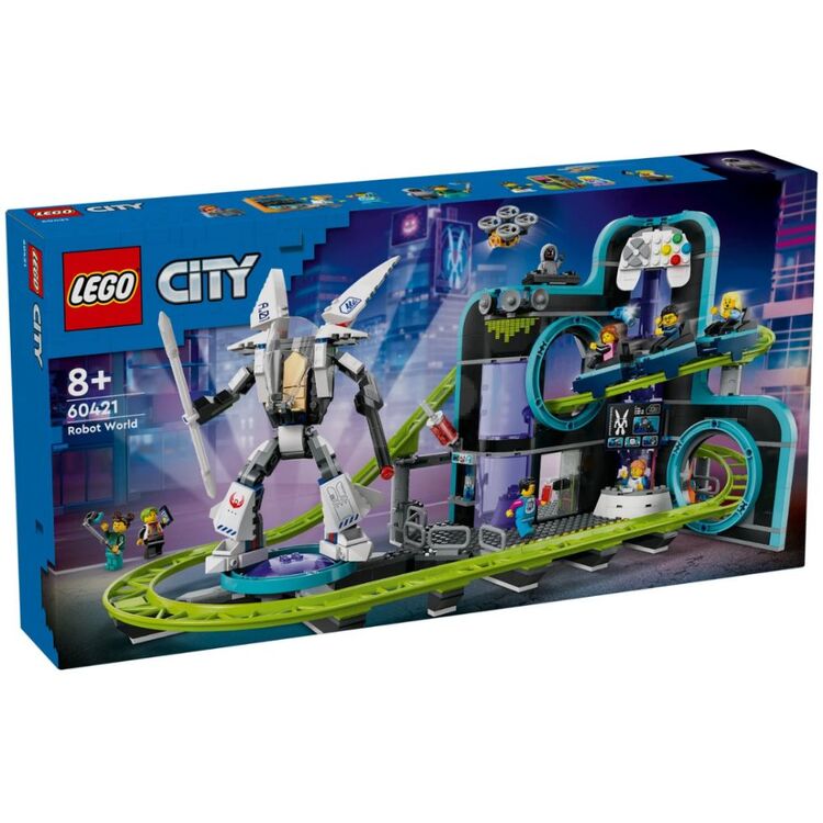 Product LEGO® My City: Robot World Roller-Coaster Park (60421) image
