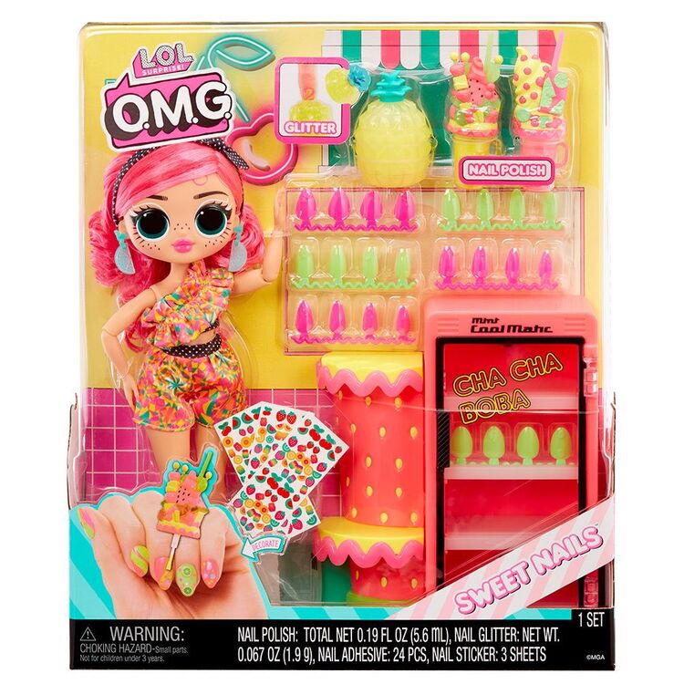 Product MGA L.O.L. Surprise!: O.M.G. Sweet Nails™ - Pinky Pops Fruit Shop Doll (503842-EUC) image