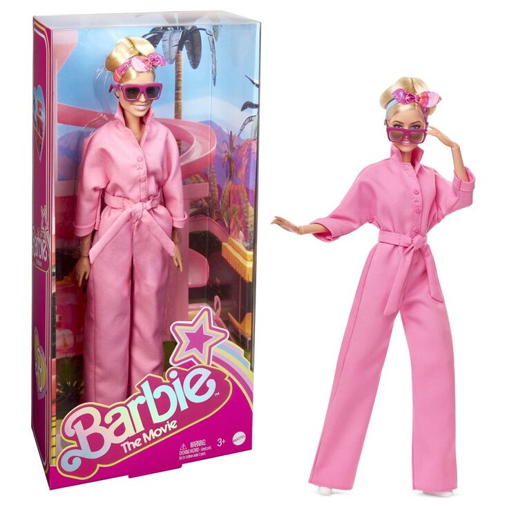 Product Mattel Barbie The Movie Collectible Doll Margot Robbie as Barbie in Pink Power Jumpsuit (HRF29) image