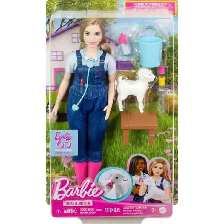 Product Mattel Barbie® You Can Be Anything: 65Th Anniversary -  Livestock Farm Veterinarian (HRG42) image