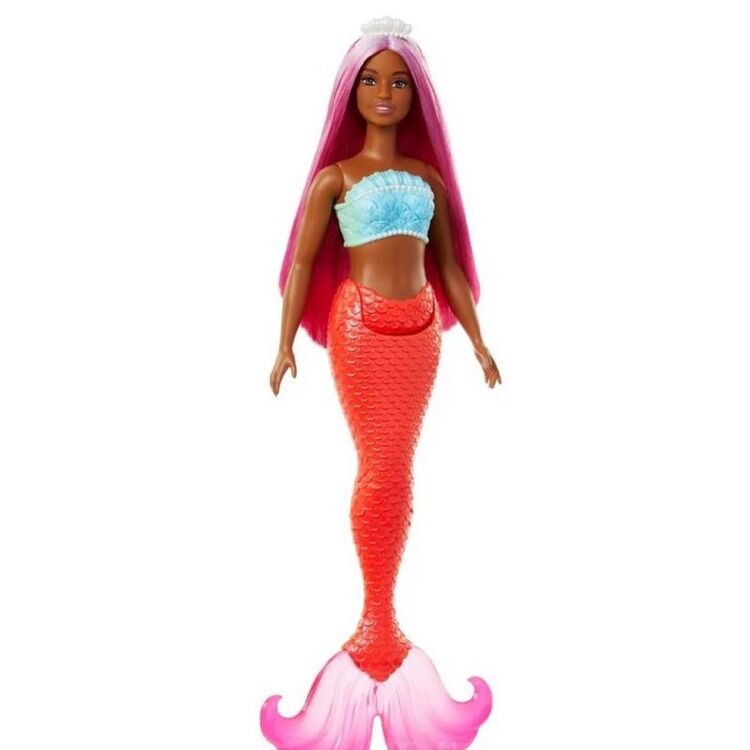 Product Mattel Barbie® Dreamtopia: Mermaid Orange - Black Skin Doll (HRR04) image