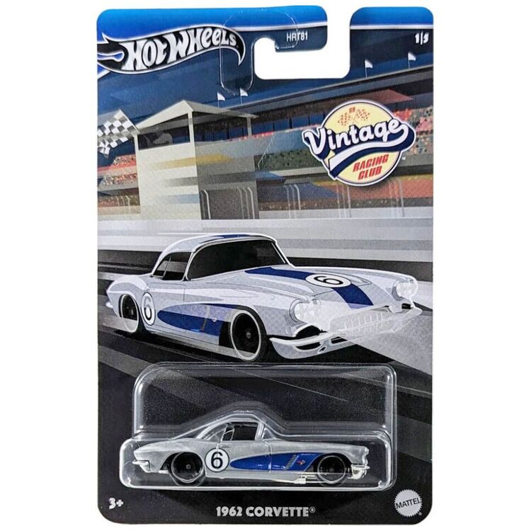 Product Mattel Hot Wheels: Vintage Racing Club - 1962 Corvette (HRV06) image