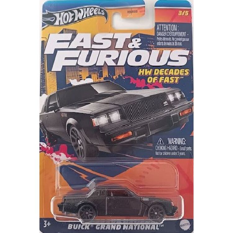 Product Mattel Hot Wheels Fast  Furious: HW Decades of Fast - Buick Grand National Vehicle (HRW43) image