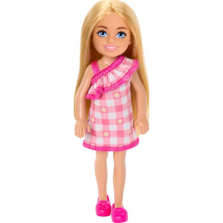 Product Mattel Barbie: Chelsea with Checked Dress  Blonde Hair Doll (HXM95) image