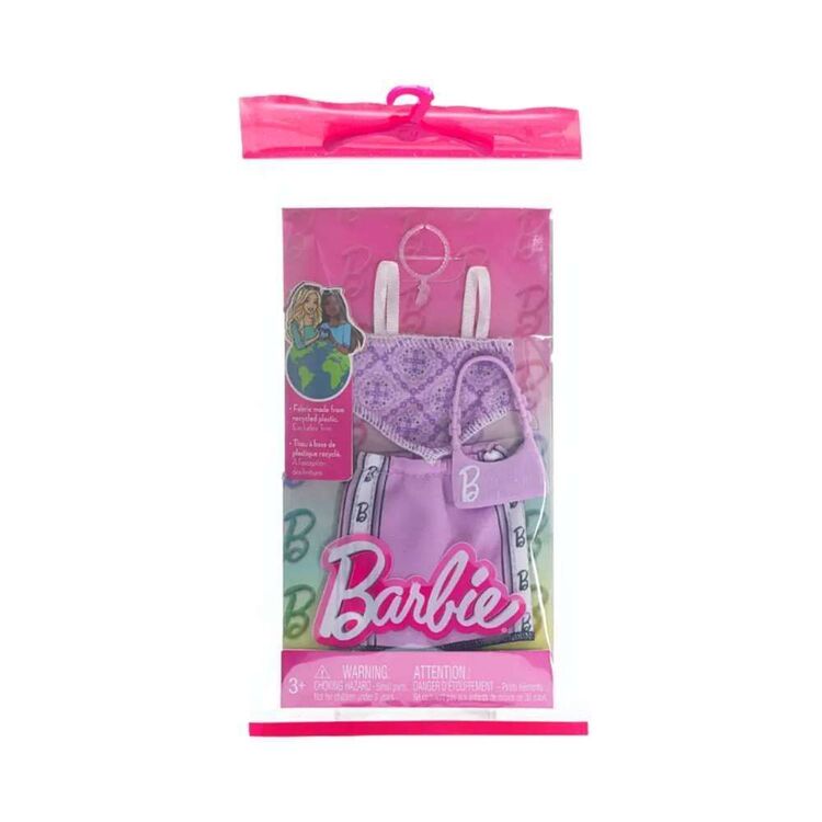 Product Mattel Barbie: Fashion Pack - Purple Skirt with Top and Bag  (HRH37) image