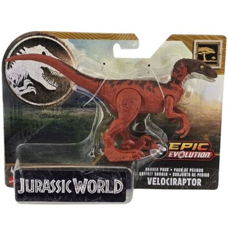 Product Mattel Jurassic World: Epic Evolution - Velociraptor Danger Pack (HTK53) image