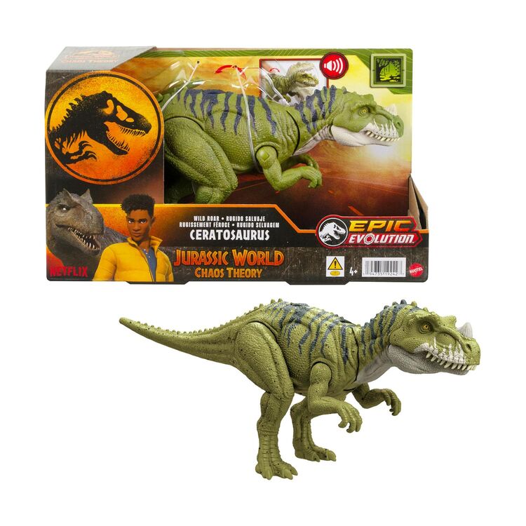 Product Mattel Jurassic World: Epic Evolution Chaos Theory - Wild Roar Ceratosaurus (HTK74) image