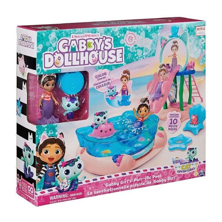 Product Spin Master Gabbys Dollhouse: Gabby Girls Purri-ific Pool (6067878) image