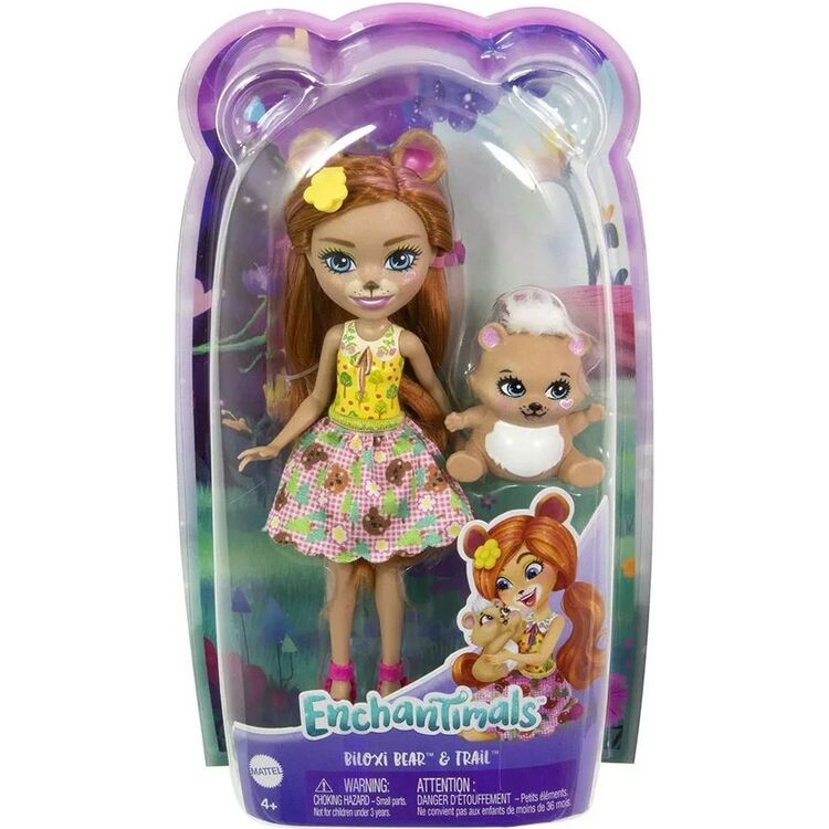 Product Mattel Enchantimals Mini Doll - Biloxi Bear  Trail (HTP81) image