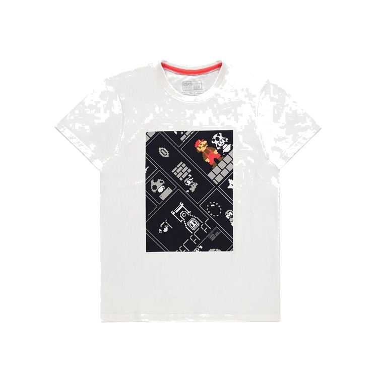 Product Nintendo 8bit Super Mario White T-shirt image