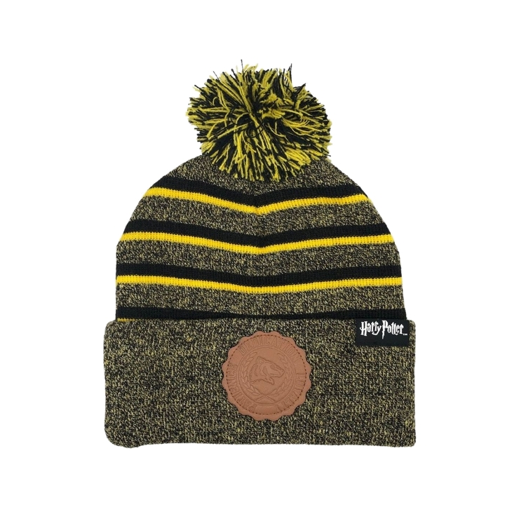 Product Harry Potter Hufflepuff Stripes Pom Pom Hat image