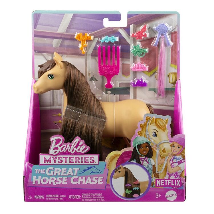 Product Mattel Barbie Mysteries: The Great Horse Chase - Brown Pony with Brunette Ponytail  (HXJ37) image