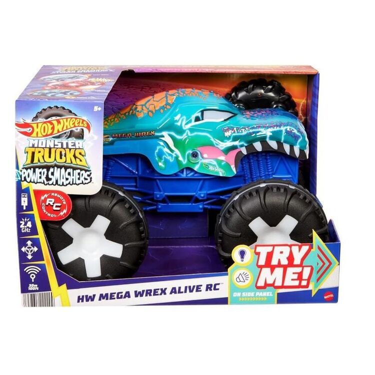 Product Mattel Hot Wheels: Monster Trucks Power Smashers - Mega-Wrex Alive RC (JBD90) image