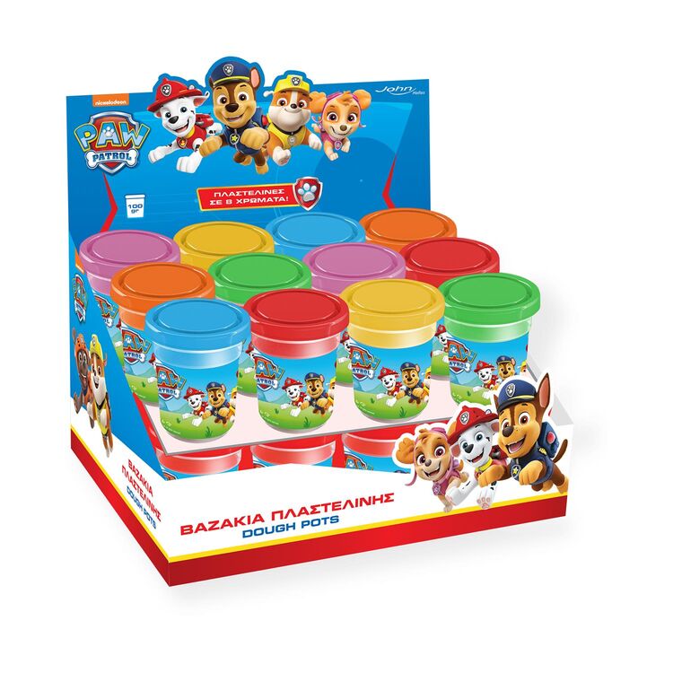 Product John Hellas: Paw Patrol Πλαστελίνη- Μονό Βαζάκι 100γρ.- 24 Τεμάχια (03977PM) image